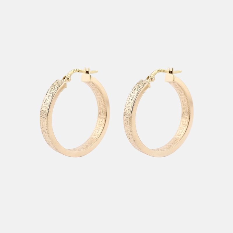 Arracadas Griegas Puntos 14k 2.7g