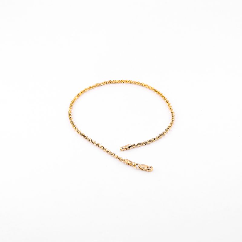 Pulso Torzal  14k 1.5g 21.5cm