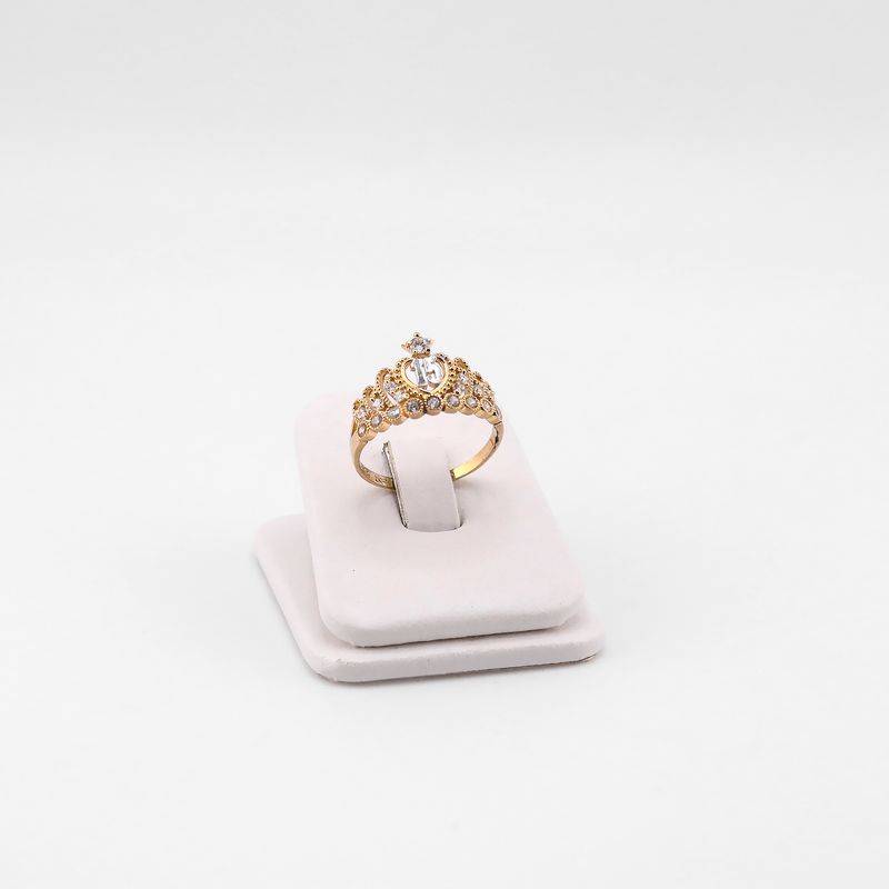 Anillo  15 Años C/p  14k 3.3g #9