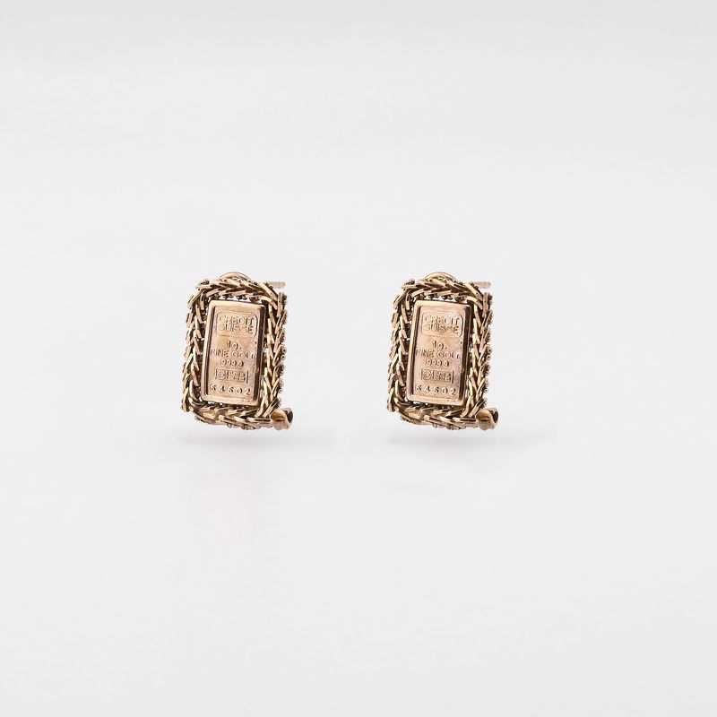 Aretes Imit. Cred. Suizo 10k 4.8g