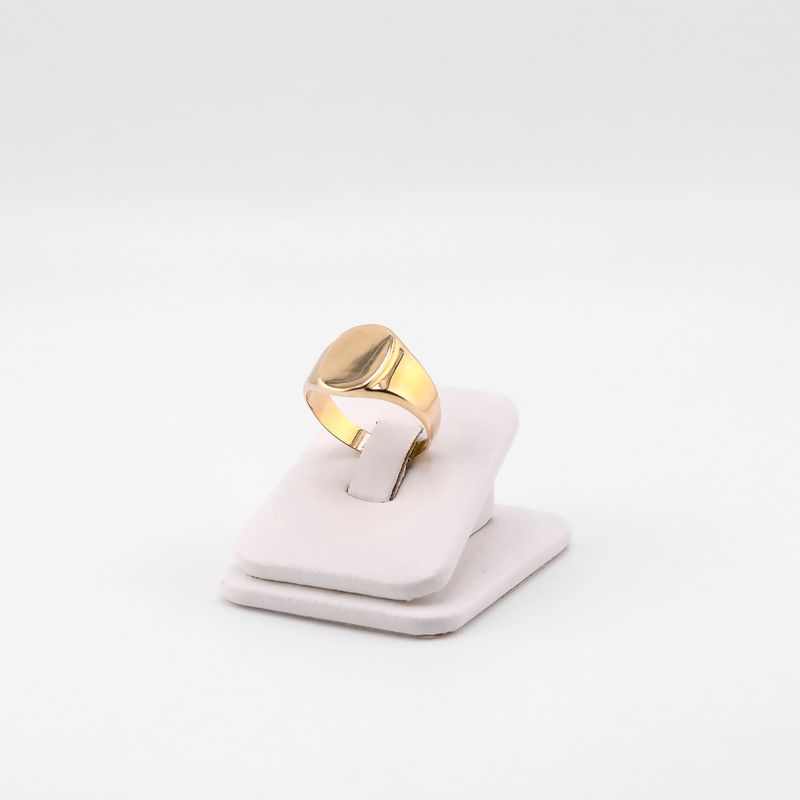 Anillo Placa Ovalo 14k 3.3g #9.5