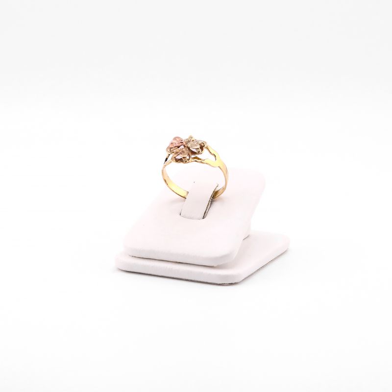 Anillo Trebol Tns. 10k 1.8g #8.5