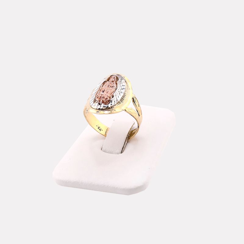 Anillo Ovalo Virgen 14k 5.5g #8.5