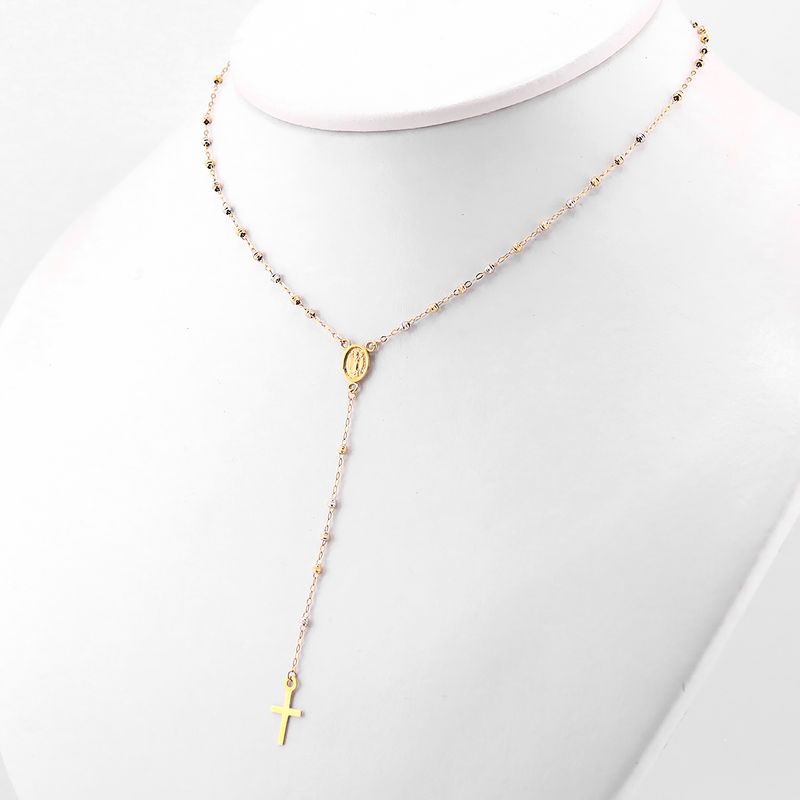 Rosario 3 Tonos 14k 2.6g 45cm