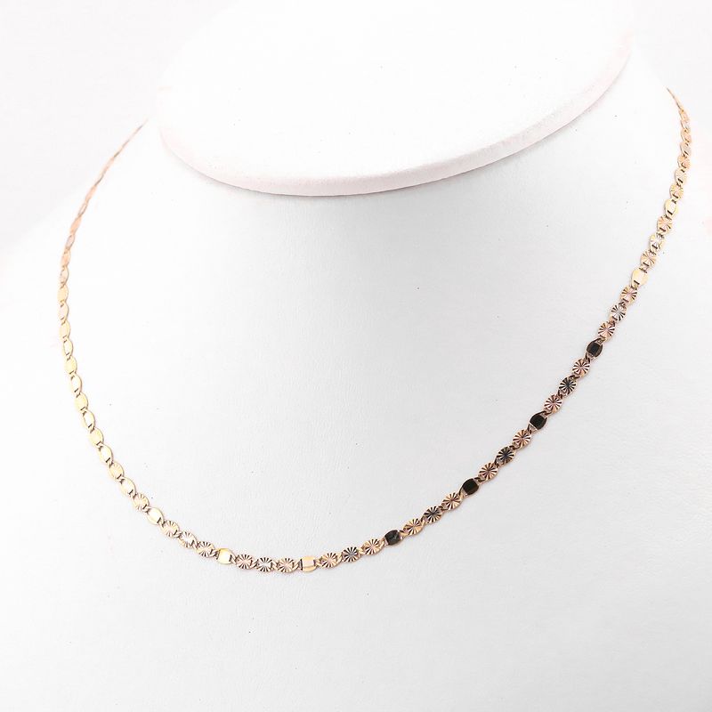 Cadena Mixta 14k 3.6g 60cm