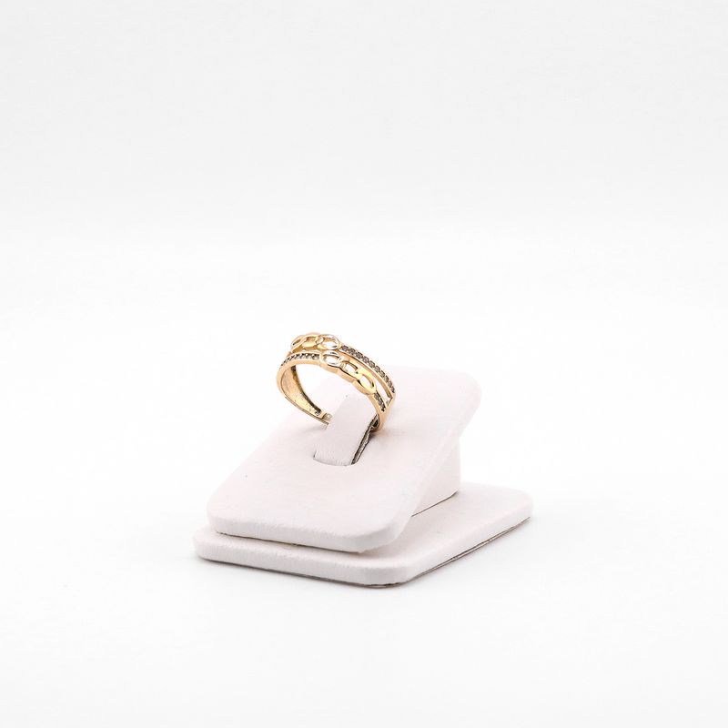 Anillo Eslabon C/p 14k 1.8g #7