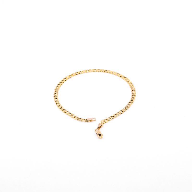 Pulso Eslabon  14k 2g 21cm