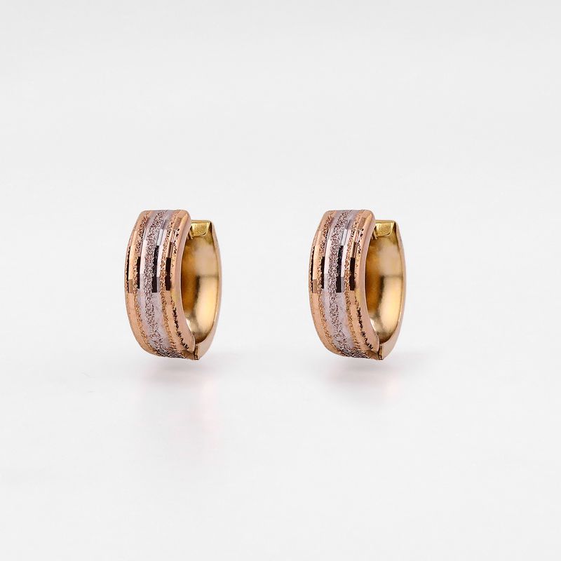 Aretes Huggies Aren. 14k 2.1g