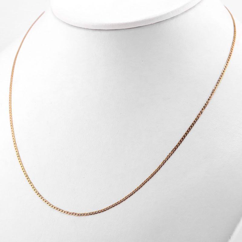 Cadena Eslabon Dimant. 14k 1.7g 45cm