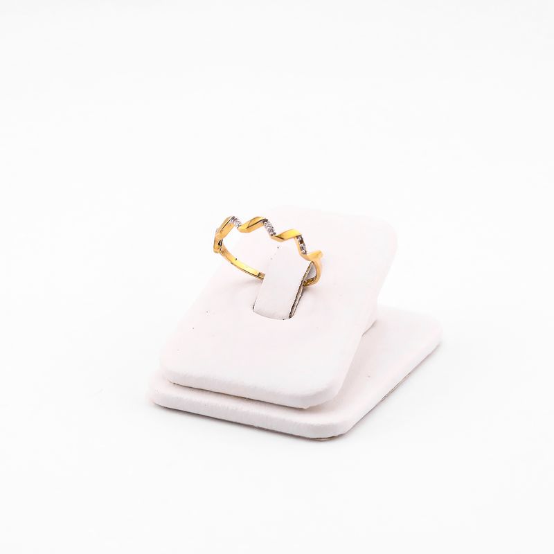 Anillo Zigzag C/p 10k 1g #8