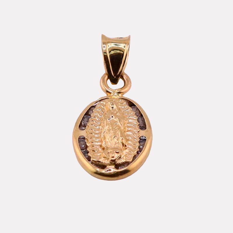 Dije Virgen Ovalo  14k 0.9g