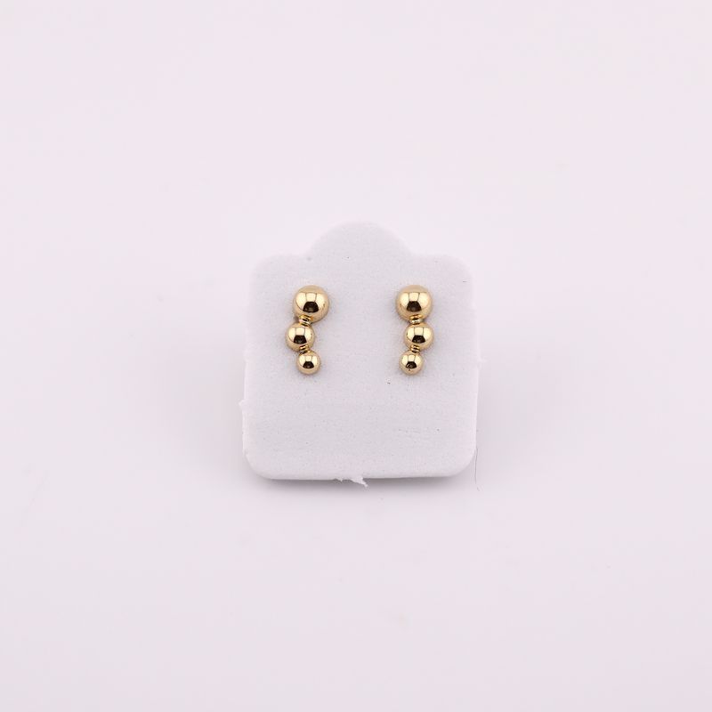 Broqueles Triple Esfera 10k 0.2g