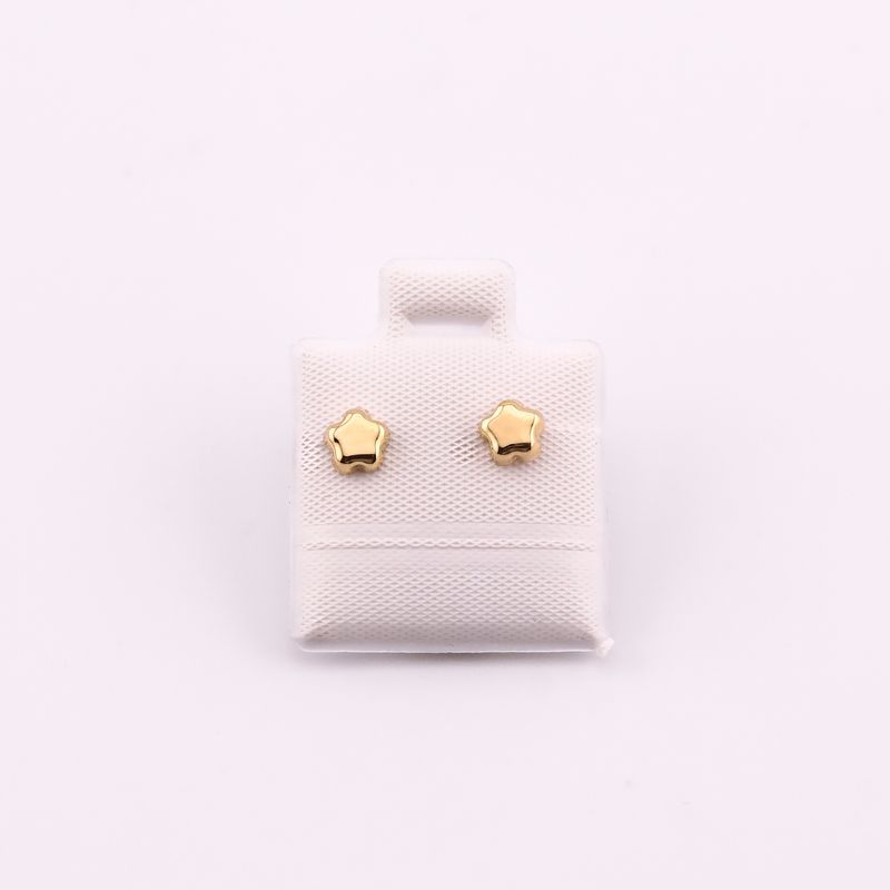 Broqueles Inflado Flor 10k 0.2g