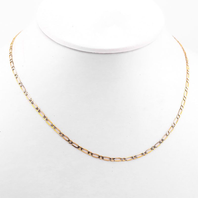 Cadena Eslabon 1x1 Diam. 14k 4g 55cm