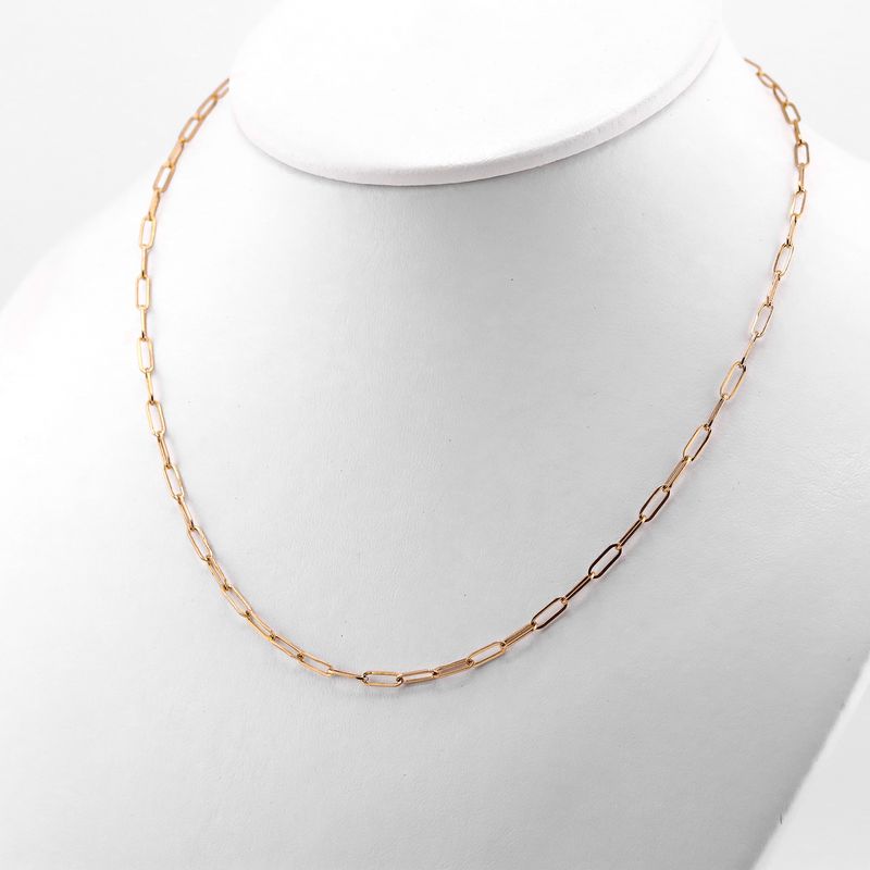 Cadena Eslabon Inv. 14k 2.4g 56cm