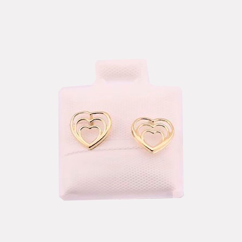 Broqueles Corazon Triple 10k 0.2g
