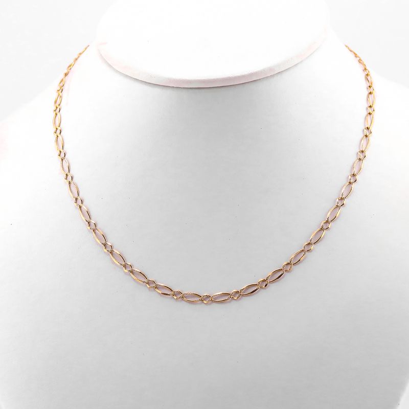 Cadena Eslabon 1x1 14k 6.9g 65cm