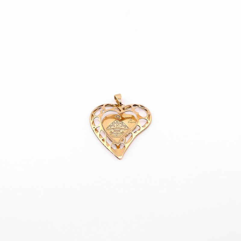 Dije Corazon Virgen De Juquila 14k 3.6g
