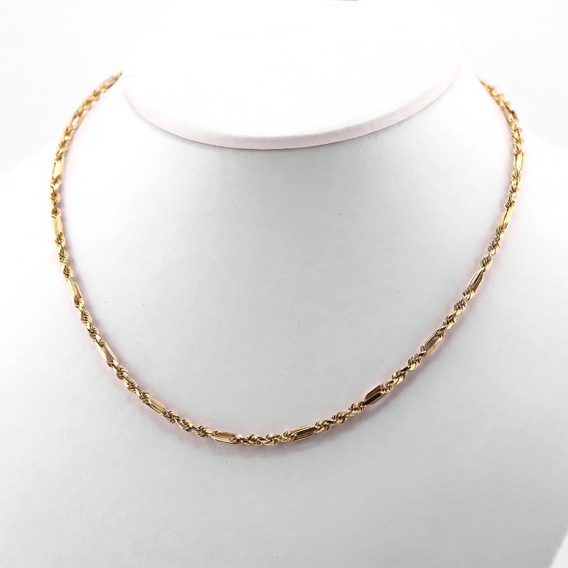 Cadena Figaro 14k 7.8g 50cm