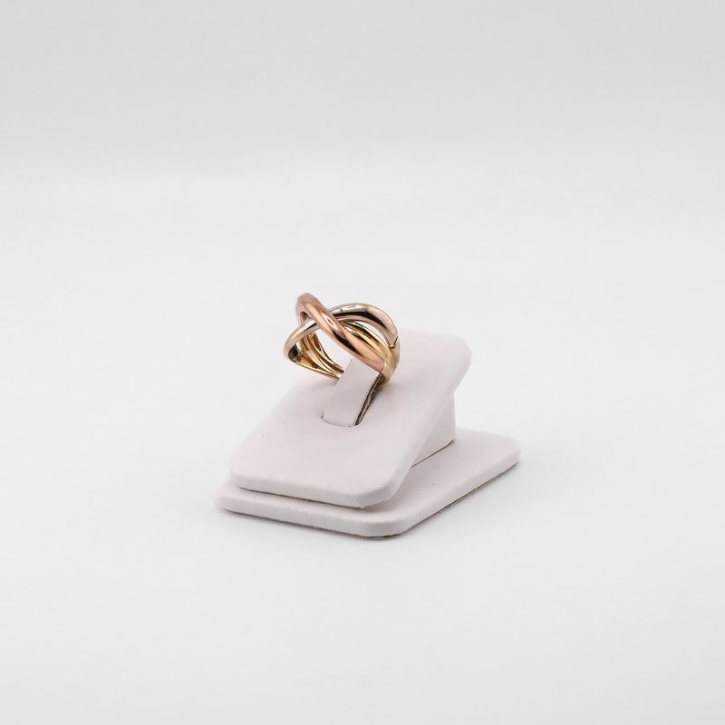 Anillo Cruzado 3 Tns. 14k 4.5g #6.5