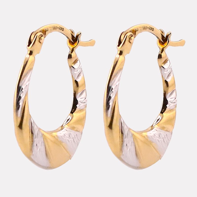 Arracadas Canasta 2 Tns 14k 1.3g