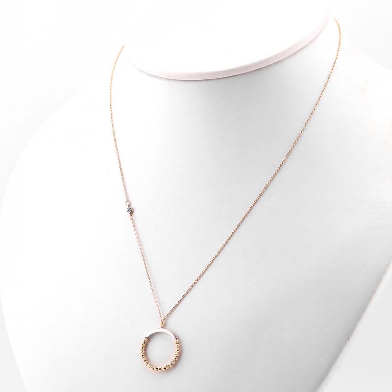 Gargantilla Circulo C/borlas 14k 2.2g