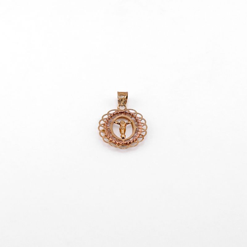 Dije Ovalo Cristo C/p 14k 0.9g