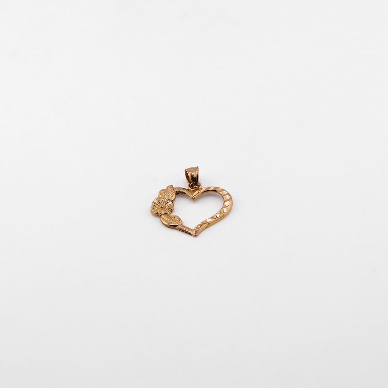 Dije Corazon Silueta 14k 1.9g