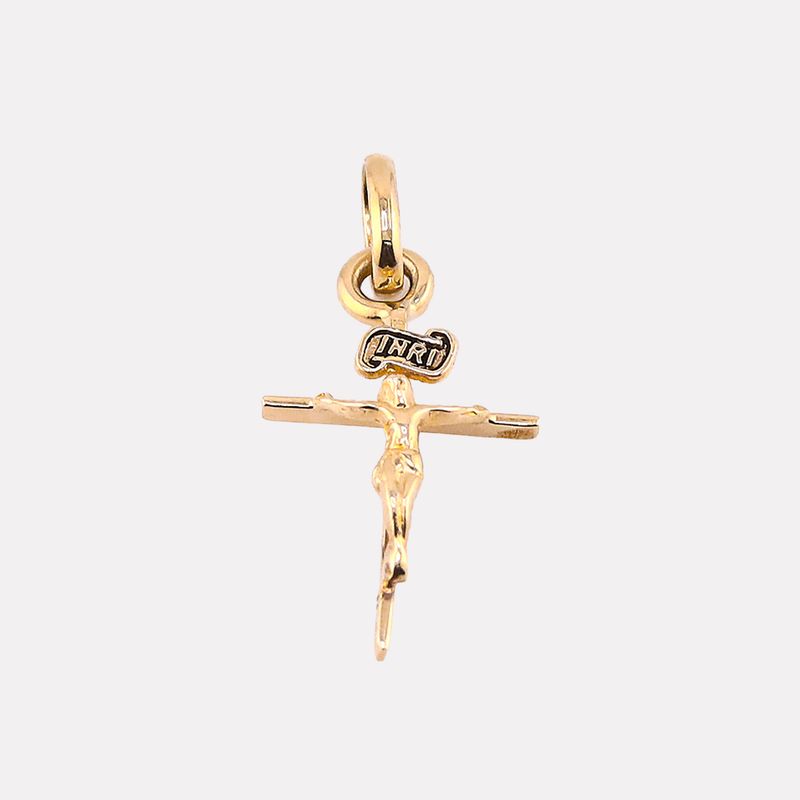 Dije Cruz Cristo 14k 0.8g