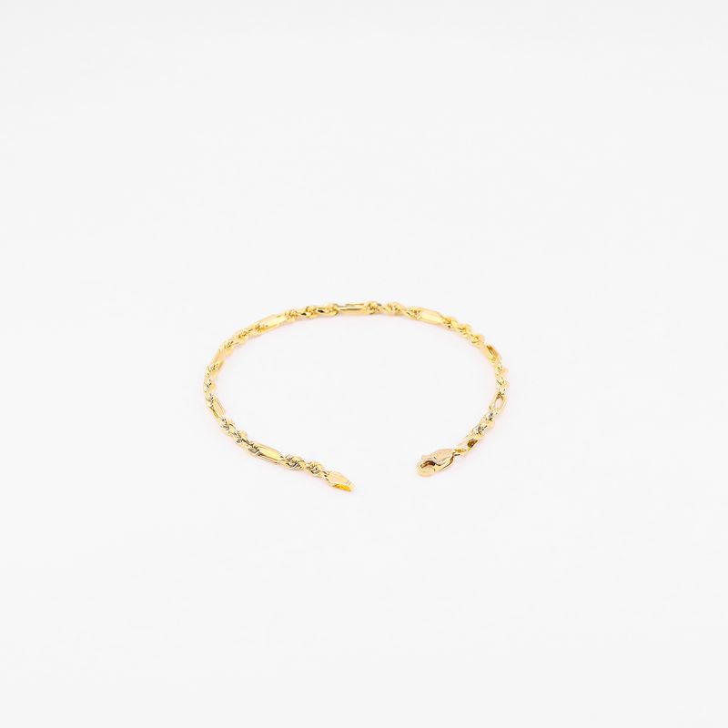 Pulso Figaro 14k  3.1g 18.5cm