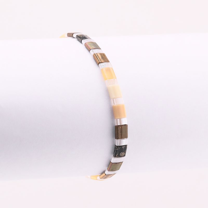 Pulsera Arena Dorada C/v (14 Cm - 17 Cm)