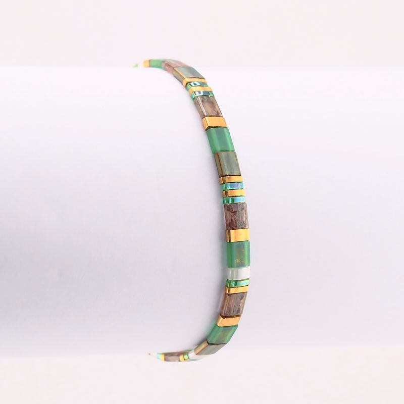 Pulsera Esmeralda De C/v (14 Cm - 17 Cm)