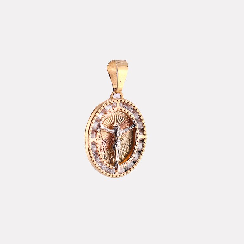 Dije Cristo Ovalo C/p 14k 1g