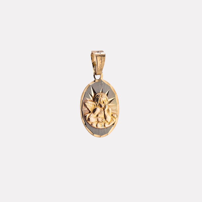 Dije Angelito Ovalo 14k 1.4g