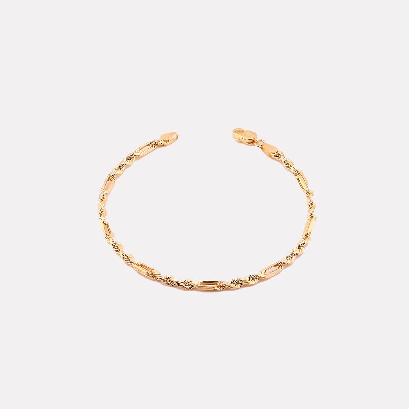 Pulso Figaro  14k 3.5g 22cm