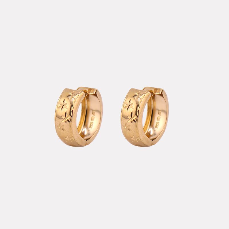 Aretes Huggies Relim. 14k 2.8g