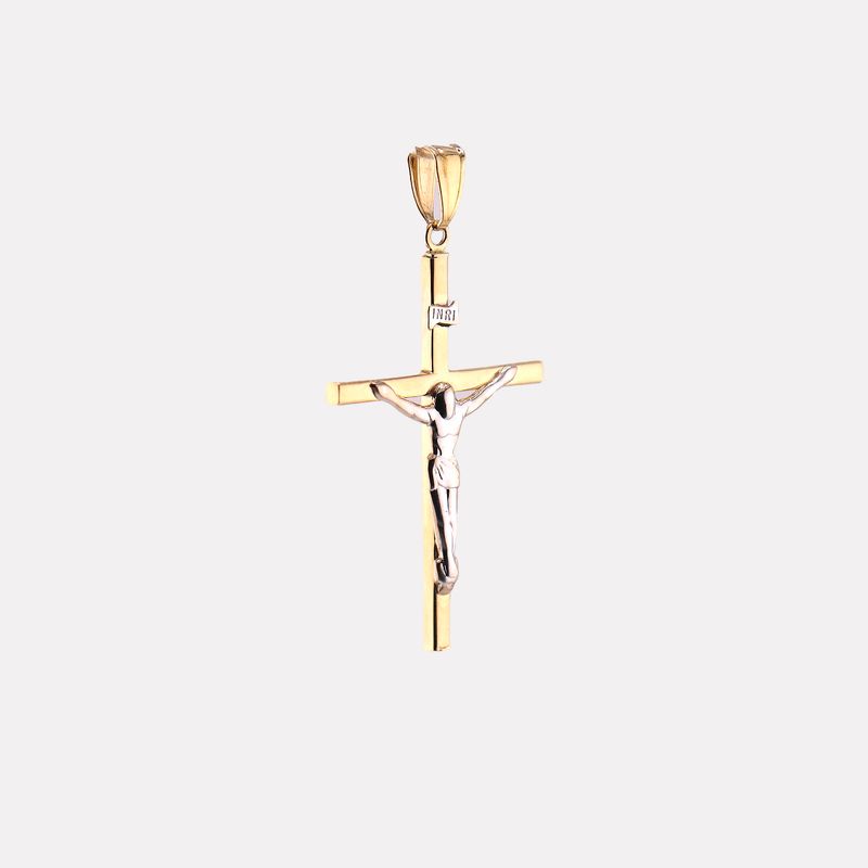 Dije Cruz Cristo 2 Tns. 14k 1.5g