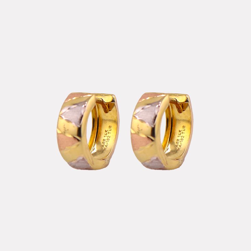 Aretes Huggies 14k 1.2g