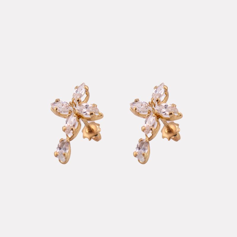 Broqueles Cruz C/p 10k 0.7g