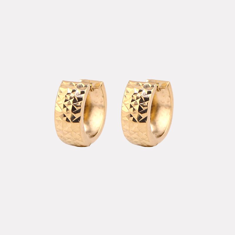 Aretes Huggies Relim. 14k 1.3g