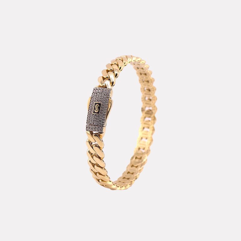 Brazalete Tipo Monaco 14k 12.8g