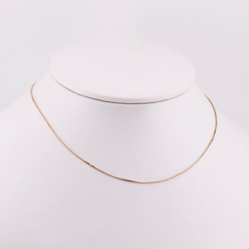 Cadena Cubo 14k 0.8g 40cm