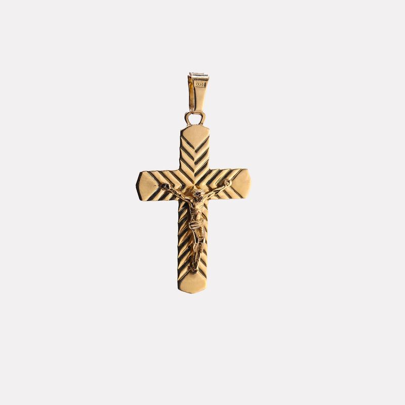 Dije Cruz Cristo 14k 3.6g