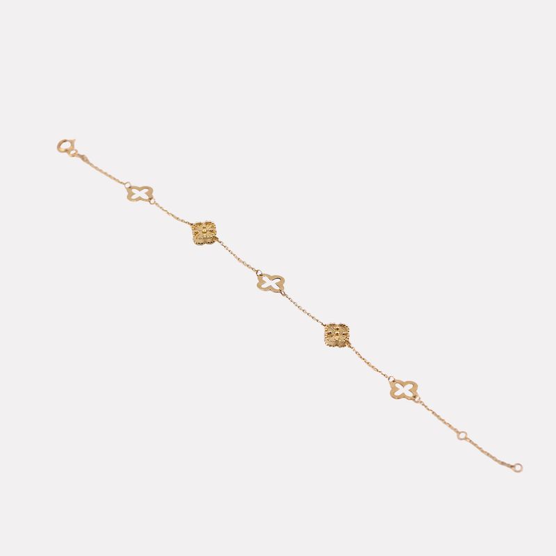 Pulsera Tipo Van Cleef 10k 2.1g 18cm