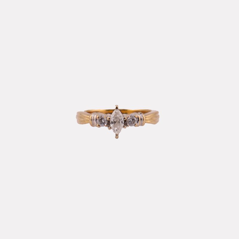 Anillo C/p Bca 14k 4.6g #7