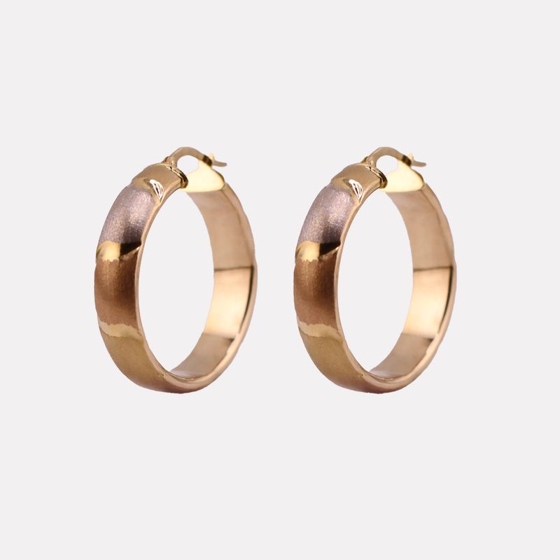 Arracadas Satin. 14k 6g