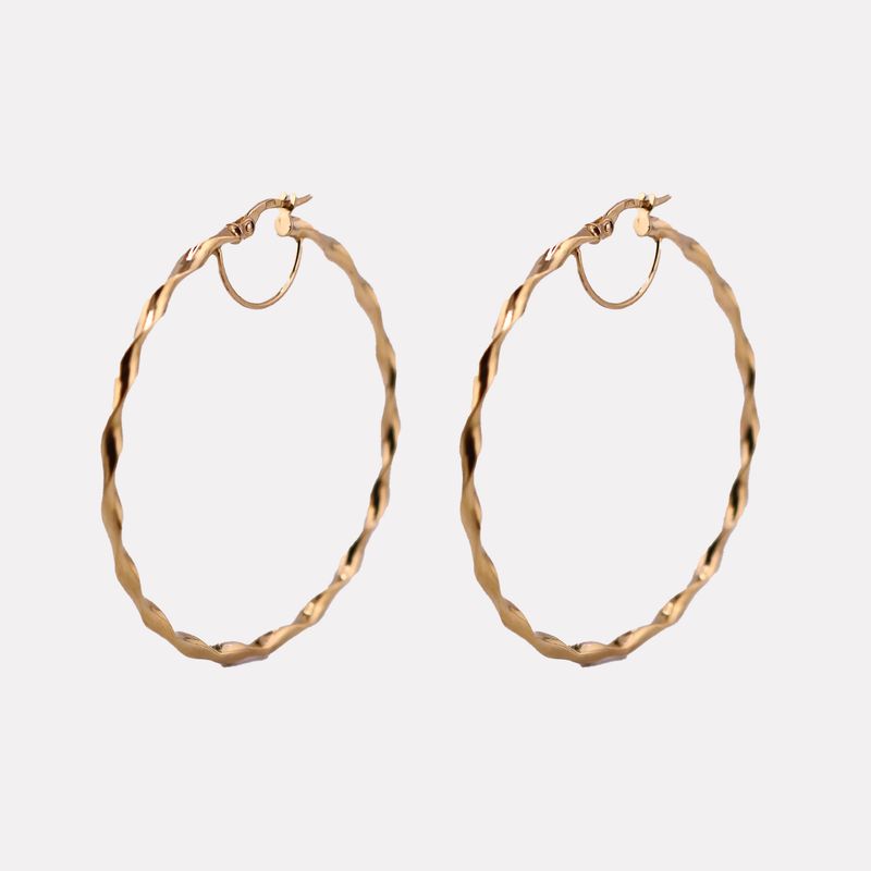 Arracadas Torcidas 14k 2.6g