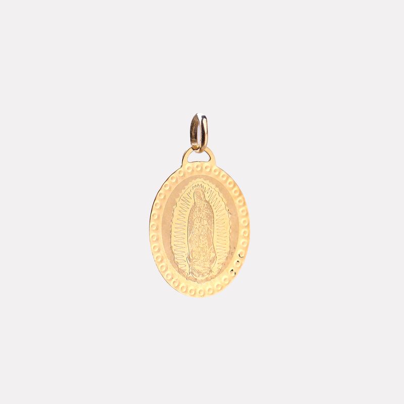 Dije Ovalo Virgen 10k 0.7g