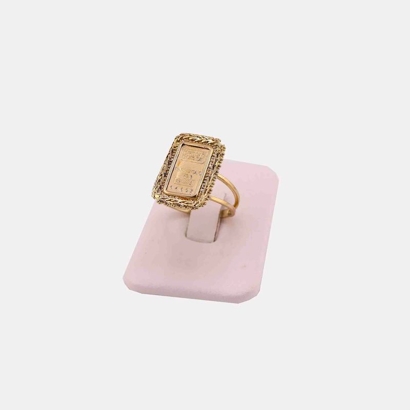 Anillo Imit. Credito Suizo 14k 6g #8