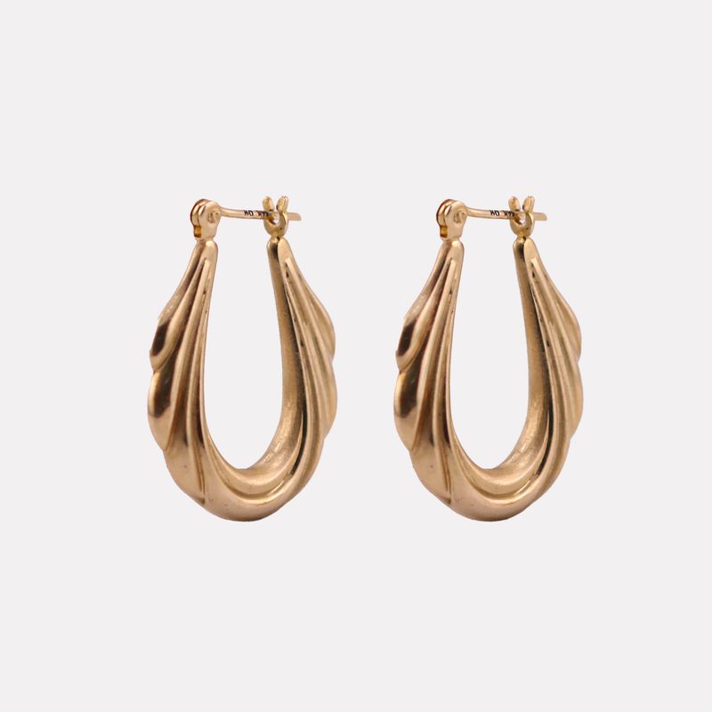 Arracadas Canasta 14k 2.4g